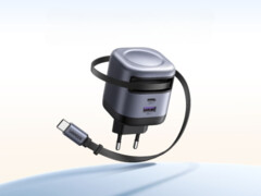 De nieuwe Ugreen Nexode 45W USB-C oplader (afbeelding) heeft een intrekbare kabel. (Afbeeldingsbron: Ugreen)