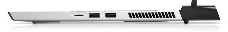 Rechts: microSD, 2x USB-A 3.0 (beeldbron: Dell)