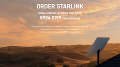 Australië en Nieuw-Zeeland krijgen een Starlink internetdeal (afbeelding: SpaceX)