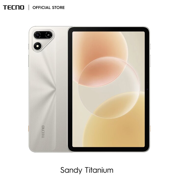 De Tecno Megapad SE 2 in Sandy Titanium.