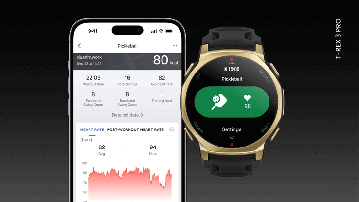 De software-update van september 2026 voor Amazfit verbetert pickleball