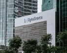 Het logo van ByteDance op het kantoorgebouw van het bedrijf in Singapore (bron: Claudio Schwarz - Unsplash)