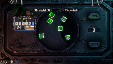 Afbeelding: Een screenshot van de gameplay van Dice With Death.