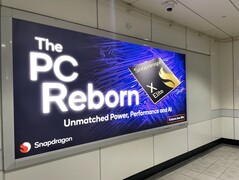 Reclame van Qualcomm in de Taipei Metro (Nangang Exhibition Center). (foto: Andreas Sebayang/Notebookcheck.com)