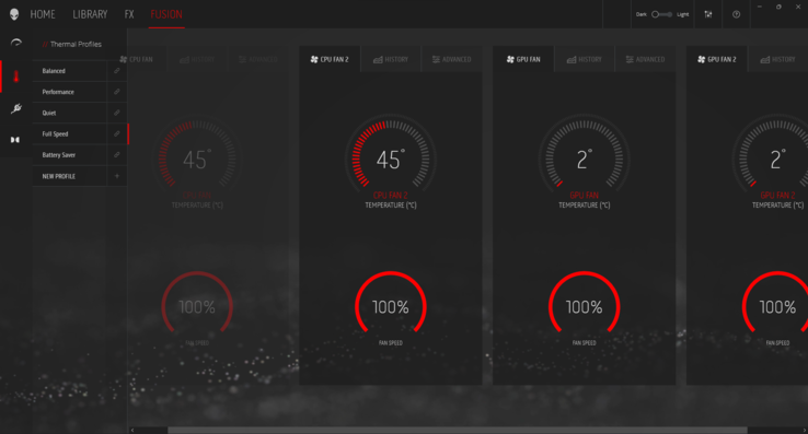 Thermische profielen in Alienware Command Center