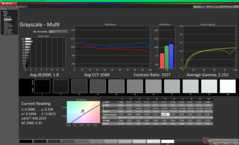 Grijswaarden na kalibratie