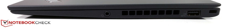 Rechterkant: 3.5 mm poort, USB Type-A 3.0, beveiligingspoort
