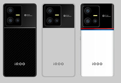 Concept renders van de iQOO 10 en iQOO 10 BMW. (Afbeelding bron: Digital Chat Station &amp;amp; @UniverseIce - bewerkt)