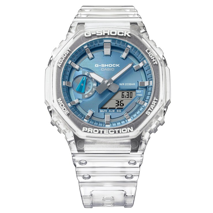 Alle drie de nieuwe Casio GA-2100BM horloges van dichtbij bekeken. (Afbeeldingsbron: Casio)
