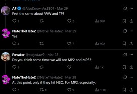 NateTheHate2 Metroid Prime en Zelda remasters X post (Afbeelding bron: screenshot, NateTheHate2 X account)