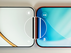 Close-up van de slanke randen van de OnePlus 15T.