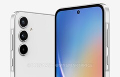 Na de Galaxy A15 heeft de Galaxy A35 blijkbaar ook een uitstulping op het frame. (Afbeeldingsbron: @OnLeaks / MySmartPrice)