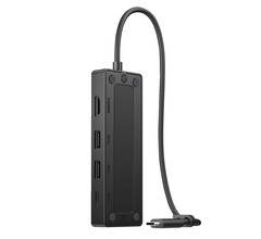 De HP USB-C Travel Hub G3 weegt slechts 63,5 g en meet 116 x 42 x 14 mm. (Afbeeldingsbron: HP)