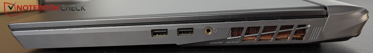 Rechts: 2x USB-A 3.2 (10 Gbps), headset-aansluiting