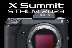 Fujifilm zal de GFX100 II lanceren tijdens de X Summit in Stockholm, Zweden, in september. (Afbeelding bron: Fujifilm - bewerkt)