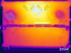 Stresstest oppervlaktetemperaturen (achterzijde zonder kickstand)