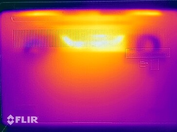 Oppervlaktetemperaturen stresstest (onderzijde)