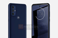 De Motorola &#039;Maui&#039; heeft een eenvoudig ontwerp met dikke schermranden. (Beeldbron: 91mobiles)