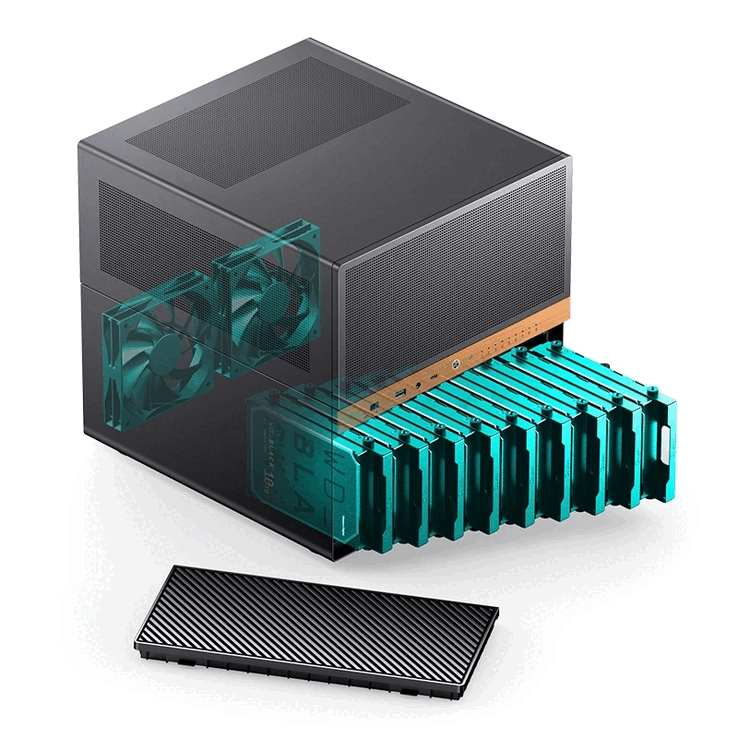 Jonsbo N6 NAS chassis (Afbeelding Bron: IT Homes)