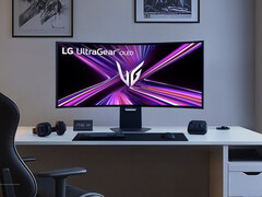 De UltraGear OLED 45GX950A heeft een kromming van 800R. (Afbeeldingsbron: LG)