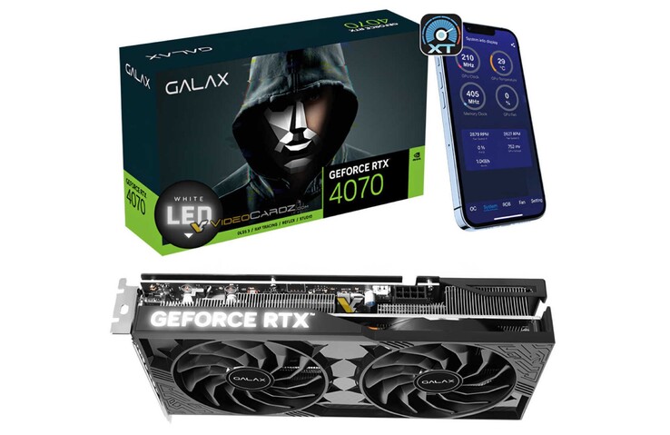 Blijkbaar vermeldt Galax het langzamere grafische geheugen niet op de verpakking. (Afbeeldingsbron: VideoCardz)