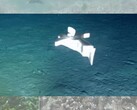 Een afbeelding van de robot op de bodem van de oceaan (Beeldbron: het onderzoeksteam; bewerkt)
