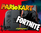 De Nintendo Switch 2 zal verschillende launchtitels hebben, de meeste van derden. (Afbeelding bron: Nintendo, CD Projekt Red, Epic Games w/bewerkingen)