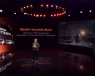 AMD toonde een van zijn aankomende grafische kaarten op het Ryzen 7000-serie lanceringsevenement (afbeelding via AMD)