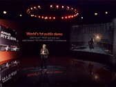 AMD toonde een van zijn aankomende grafische kaarten op het Ryzen 7000-serie lanceringsevenement (afbeelding via AMD)