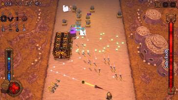 Afbeelding: Een screenshot van de gameplay van BALL x PIT.
