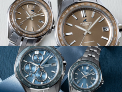 Bovenaan hebben we de Casio Oceanus OCW-S400A-5AJF en de OCW-S40-5AJF, terwijl we onderaan de Oceanus OCW-S7000E-2AJF en OCW-S40-2AJF hebben. (Afbeeldingsbron: Casio)