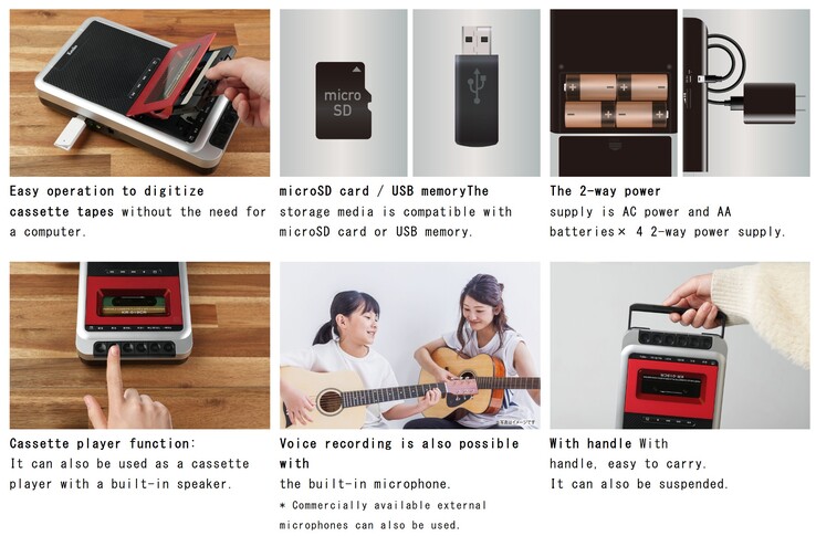 De Kenko Tokina KR-019CR werkt als een klassieke draagbare cassettespeler, gemoderniseerd met ondersteuning voor USB-C voeding en MP3 exportmogelijkheden. (Afbeeldingsbron: Kenko Tokina)