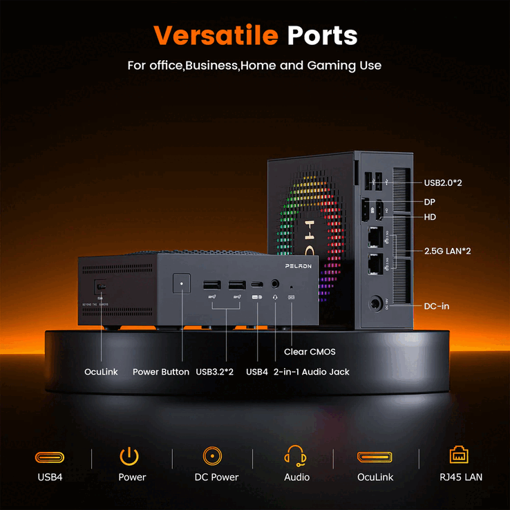 De AMD Ryzen AI 9 HX 470 wordt ingebouwd in de HO5-minipc van Peladn.