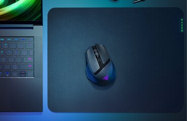 Razer Basilisk Mobile gamingmuis op muismat (Afbeelding bron: Razer)