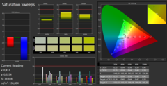 CalMAN saturation sweeps - voor calibratie