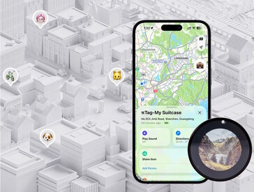 Het e-ink display op deze smart tag kan aangepaste afbeeldingen tonen (Afbeeldingsbron: Pitag)
