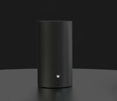 Een mock-up van de Xbox Series X 'Brooklin' refresh'. (Afbeeldingsbron: FTC - bewerkt)
