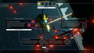 Afbeelding: Een screenshot van de gameplay van Citizen Sleeper.