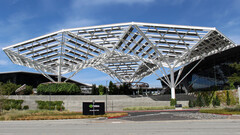 Het hoofdkantoor van Nvidia Corp. in Santa Clara, Californië