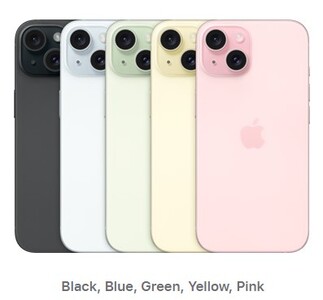 iPhone 15. (Afbeeldingsbron: Apple)
