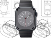 De Apple Watch in het patent komt met een afneembare behuizing voor meer functionaliteit. (Beeldbron: Apple (Watch Series 8)/USPTO - bewerkt)