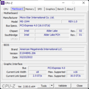 CPU-Z moederbord