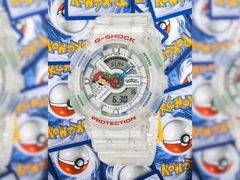 Het nieuwe horloge uit de samenwerking tussen Casio en Pokémon heeft een kleine subwijzerplaat die is vormgegeven als een Poké Ball.