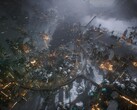 Een afbeelding van een stad in Frostpunk 2, nu met 50% korting op Steam.