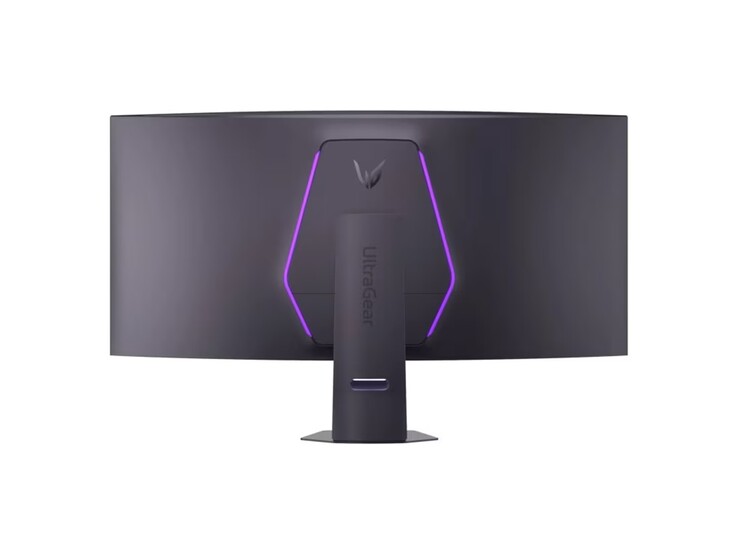 De UltraGear 52G930B-B heeft een slanke RGB-ring aan de achterkant.