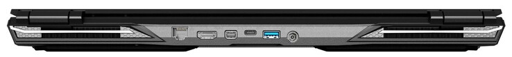 Terug: Gigabit Ethernet, HDMI 2.0, Mini DisplayPort 1.4, USB 3.2 Gen 2 (Type-C; DisplayPort), USB 3.2 Gen 1 (Type-A), stroomvoorziening
