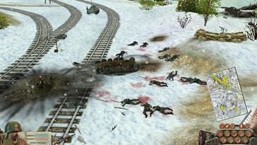 Afgebeeld: Een gameplay screenshot van Soldiers: Helden van de Tweede Wereldoorlog.
