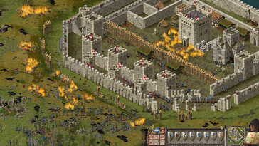 Afgebeeld: Een gameplay screenshot van Stronghold: Definitive Edition.