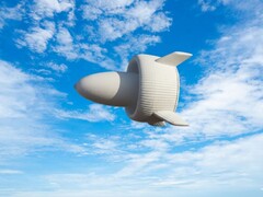 De S1500 windturbine in de lucht (Beeldbron: People's Daily, China; AI-bewerkt)