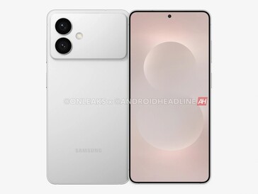 Onofficiële render van de geruchtmakende Galaxy S26 Edge. (Afbeeldingsbron: OnLeaks via Android Headlines)